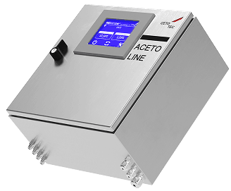 Picture of the acetoline alcohol and acidity measurement