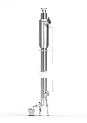 picture of the foam system with sensor and pump